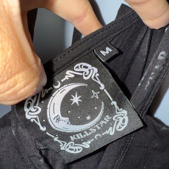 Killstar Womens Black Covenant Skater Dress Size Medium EUC witchy gothic grunge - Picture 6 of 10